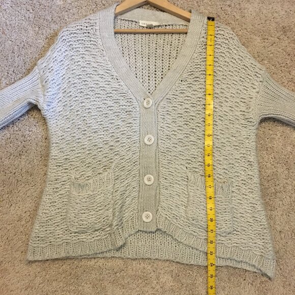 Lovestitch Cottagecore Chunky Loose Knit Wool Blend Cardigan Sweater - Picture 15 of 16